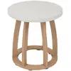 Image de Table D Appoint De Jardin Ronde Lemindo 50 X 53cm En Eucalyptus - Hespéride