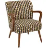 Image de Fauteuil Chiara Beige Et Noir - Atmosphera