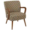 Image de Fauteuil Chiara beige et noir - Atmosphera Créateur dintérieur