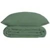 Image de Parure De Lit Landiha Percale Vert Jade 240x220cm - Atmosphera