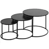 Image de Lot De 3 Tables D'appoint Noan Noir L54/45/35cm - Atmosphera