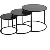 Image de Lot de 3 tables dappoint Noan noir L54/45/35cm - Atmosphera Créateur dintérieur