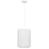 Image de Suspension Tobie coton blanc D25cm - Atmosphera Créateur dintérieur