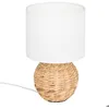 Image de Lampe à poser boule Sand jacinthe beige H37cm - Atmosphera Créateur dintérieur