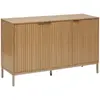 Image de Buffet Tasso 3 Portes L120cm Effet Bois Naturel - 5five