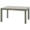 Image de Table de jardin extensible coulissante évasion effet bois lin & vert laurier 10 places lates en aluminium EVASION