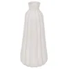 Image de Vase strié Fernan céramique blanc H30cm - Atmosphera Créateur dintérieur