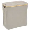 Image de Panier à linge Tidy box 80L pliable double gris - 5 five simply smart