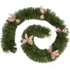 Image de Guirlande Boa Noeuds Roses 20cmx2.7m Plis Vert - Feeric Lights & Christmas