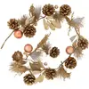 Image de Guirlande Pomme De Pain Et Feuilles Séchées 1 M Doré - Feeric Lights & Christmas