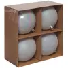 Image de Lot De 4 Boules D.10cm Polystyrène Recyclé Blanc - Atmosphera Créateur D'intérieur