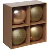 Image de Lot De 4 Boules D.10cm Polystyrène Recyclé Doré - Feeric Lights & Christmas