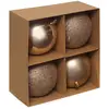 Image de Lot De 4 Boules D.10cm Polystyrène Recyclé Nude - Atmosphera