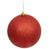 Image de Boule Maxi D.15cm Pailletée Rouge - Atmosphera