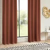 Image de Rideau occultant Odelie terracotta 140x260cm - Atmosphera Créateur dintérieur
