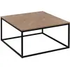 Image de Table Basse Chevrons Effet Bois Et Noir 80x80cm - 5five