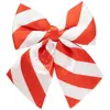 Image de Noeud de Noël Rouge et Blanc à Rayures
