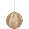 Image de Boule Polystyrène Broderies D.10cm Champagne - Feeric Lights & Christmas