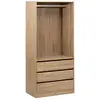 Image de Dressing Dolo 3 Tiroirs Avec Penderie Effet Bois - 5five