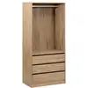 Image de Dressing dolo 3 tiroirs avec penderie effet bois DOLO