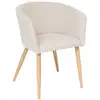 Image de Fauteuil repas tissu beige marlo atmosphera MARLO