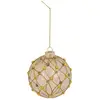 Image de Boule Verre Perle Bronze Dam 10cm Transparent - Feeric Lights & Christmas