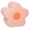Image de Tirelire fleur 13x 7 5x13cm céramique rose - Atmosphera Créateur dintérieur