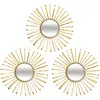 Image de 3 Miroirs Warren Doré D24.5cm - Atmosphera