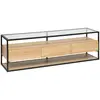 Image de Meuble Tv 3 Tiroirs Aldea Beige 160x50x40cm - Atmosphera