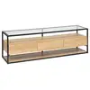 Image de Meuble tv 3 tiroirs aldea beige 160x50x40cm ALDEA