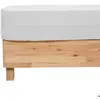 Image de Drap housse Flora gaze de coton blanc 140x190cm - Atmosphera Créateur dintérieur