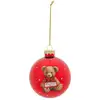 Image de Boule Verre Ourson Mon Premier Noël D.8cm Rouge - Atmosphera