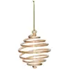 Image de Boule Verre Spirale D.8cm Bronze - Feeric Lights & Christmas