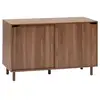 Image de Buffet 2 portes coulissantes slidy 120cm marron