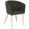 Image de Fauteuil repas tissu vert cèdre marlo atmosphera MARLO