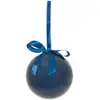 Image de Boule Unie D.7.5cm Papier Bleu - Feeric Lights & Christmas
