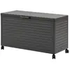 Image de Coffre De Rangement Edenio Graphite S 130 X 60.4 X 78cm En Aluminium - Hespéride