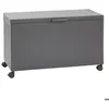 Image de Coffre de rangement à roulettes EDENIO - Capacité 510l - Acier galvanisé graphite - Hespéride