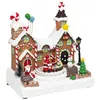 Image de Village lumineux Père Noël bonhomme de neige train 11 LED musical et - Atmosphera Créateur dintérieur