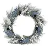 Image de Couronne Noël D.50cm Bleu Et Blanc - Feeric Lights & Christmas