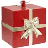 Image de Pied de sapin cadeau magnésie 30x27x35cm rouge RUBEN