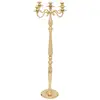Image de Chandelier 5 têtes h.100cm métal doré LUMIERE_D_OR