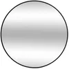 Image de Miroir mural rond ALICE - Diamètre 70cm - Structure en métal noir - Atmosphera Décorateur dintérieur