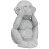 Image de Statuette d exterieur singe Sohel gris H42cm - Atmosphera createur dinterieur