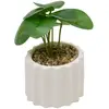Image de Plante Artificielle En Pot Flow 9.5x9.5cm - Blanc - Atmosphera