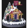 Image de Village lumineux poste du Père Noël 20 LED H.21cm