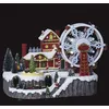 Image de Village lumineux roue du Père Noël 51 LED l.41cm