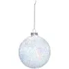 Image de Boule Irisée Avec Picots 10cm Verre - Feeric Lights & Christmas