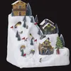 Image de Village de Noël piste de ski animé/musical 24 LED + transformation Feeric lights & christmas