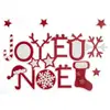 Image de Stickers Floquée Joyeux Noël 28.5 X 40 Cm - Feeric Lights & Christmas